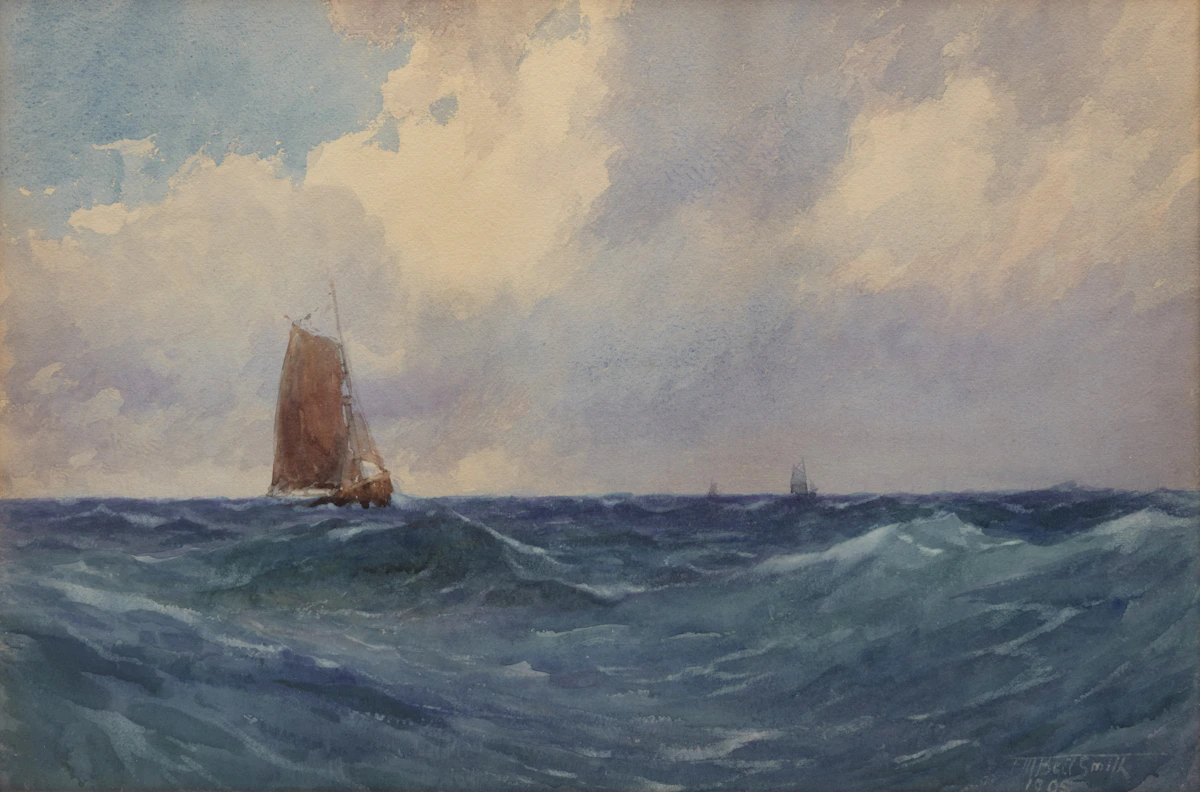 Frederic Marlett Bell-Smith, Marine, watercolour on paper, 1905