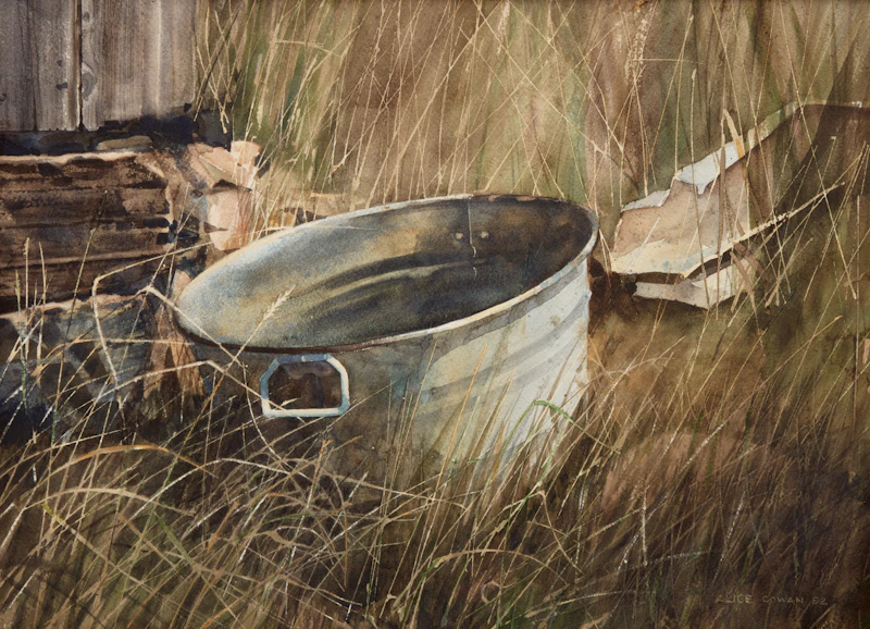 Alice Cowan, Field Still Life, watercolour on paper, 1982 - view 1