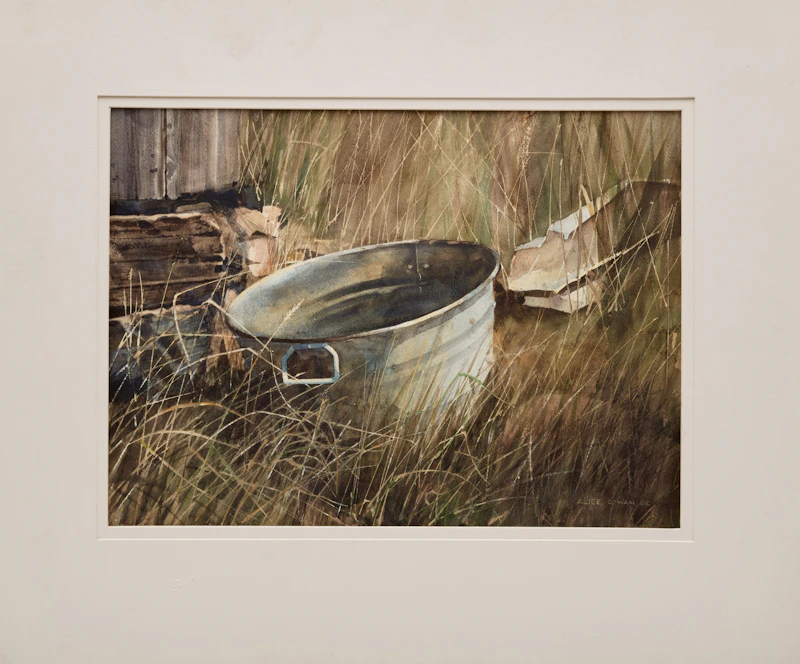Alice Cowan, Field Still Life, watercolour on paper, 1982 - view 2