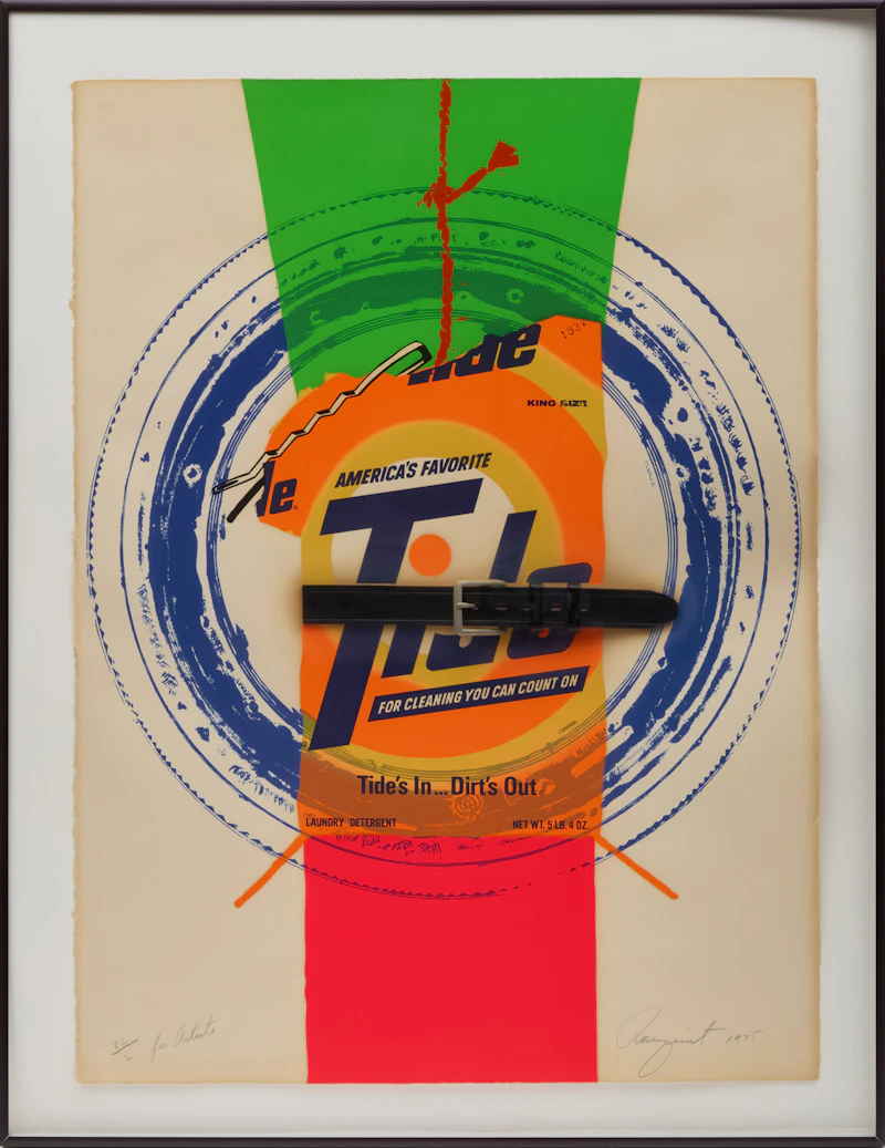 James Rosenquist, Artists Rights Today (Tide's In, Dirt's Out), mixed media with original belt buckle, 1975 - view 2