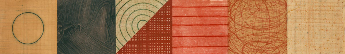 David  Shapiro, Savasan 83-95-P, acrylic monoprint and watercolour on paper, 1995