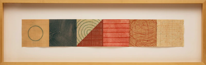 David  Shapiro, Savasan 83-95-P, acrylic monoprint and watercolour on paper, 1995 - view 2
