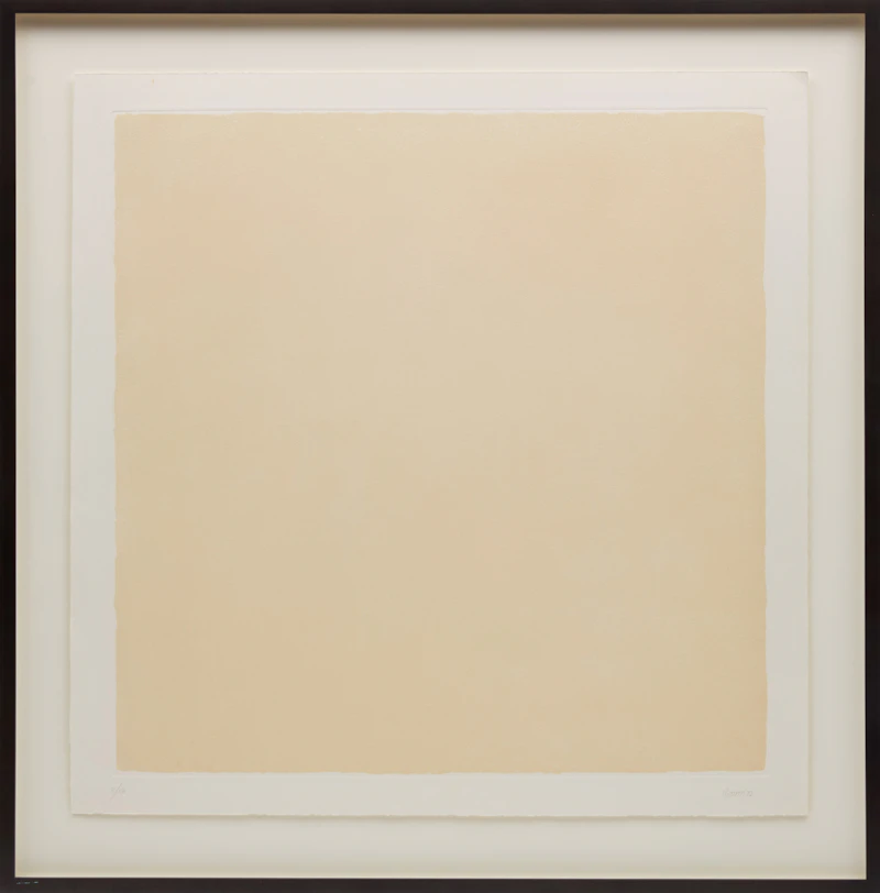 Robert Ryman, Untitled (3), aquatint on Rives BFK with deckled edges, 1972 - view 2