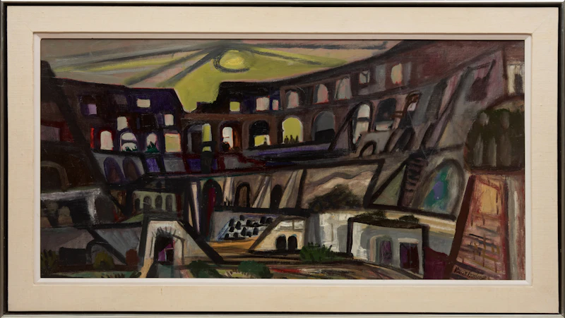 Maurice Freedman, Colosseum, Rome, oil on linen, 1969 - view 2