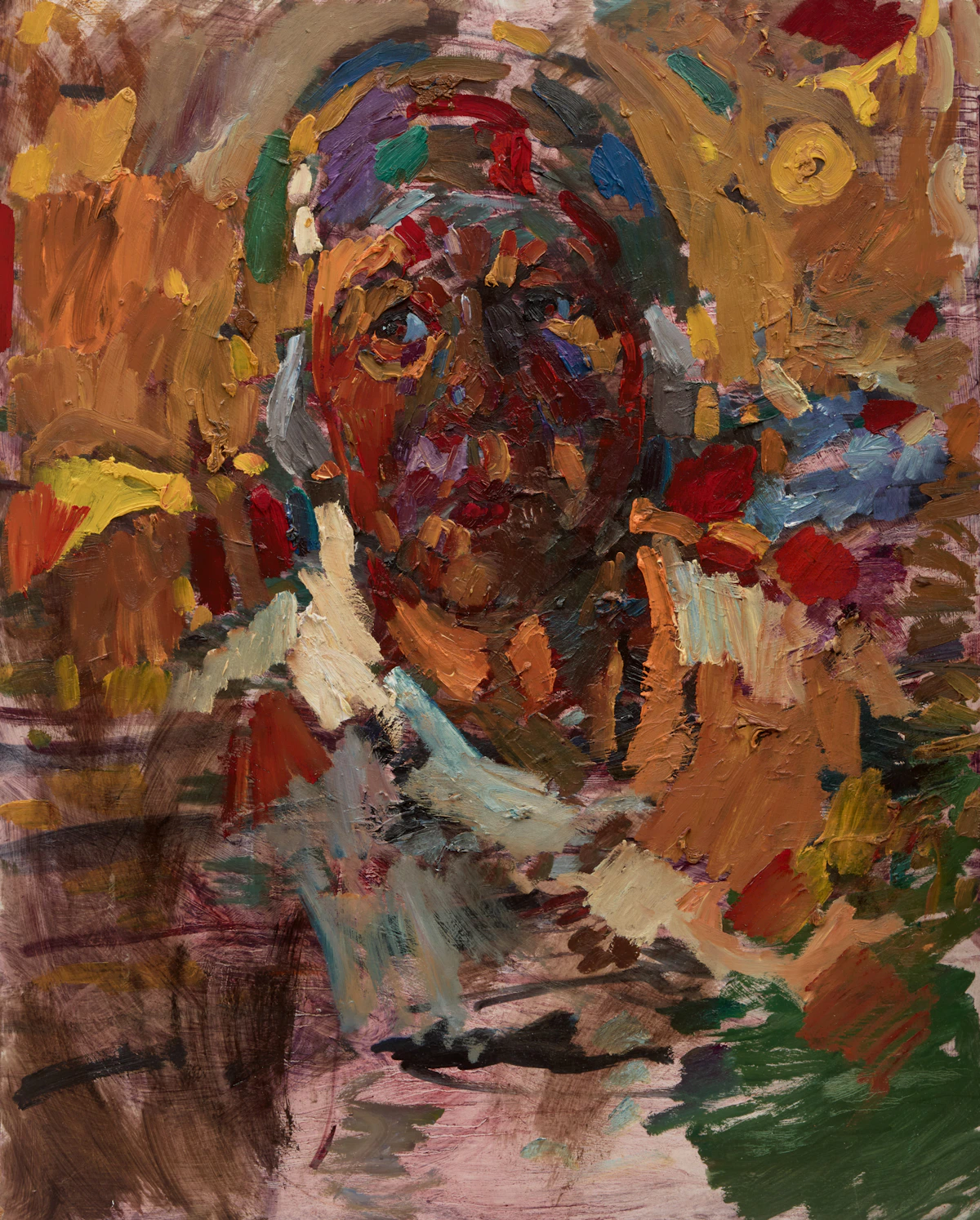 Arthur Shilling, Portrait of the Artist's Mother, oil on board, circa 1978