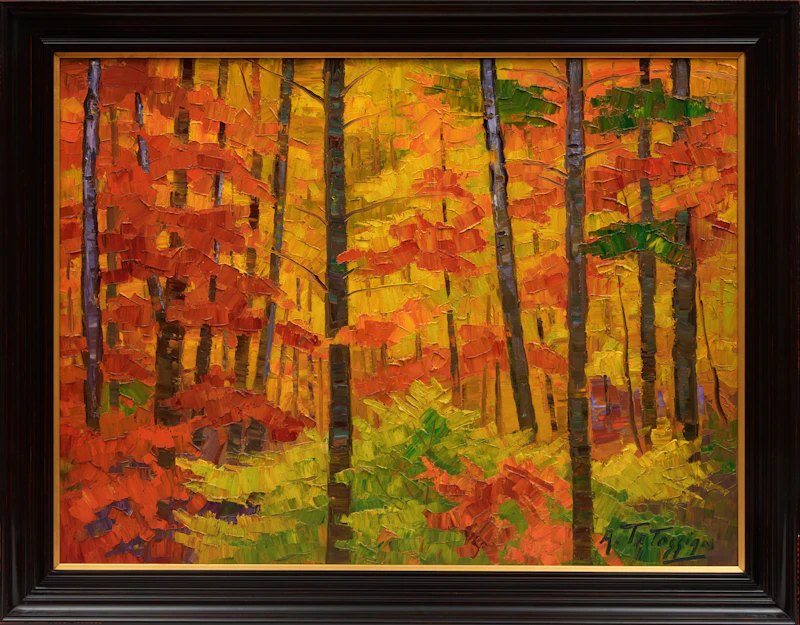 Armand Tatossian, Forest, Quebec, oil on canvas - view 2