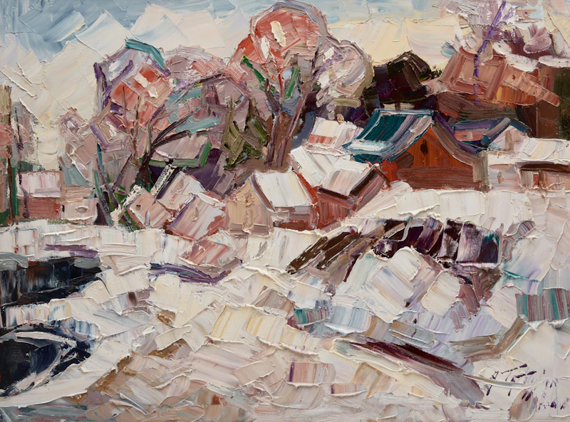 Armand Tatossian, Winter Day, oil on canvas