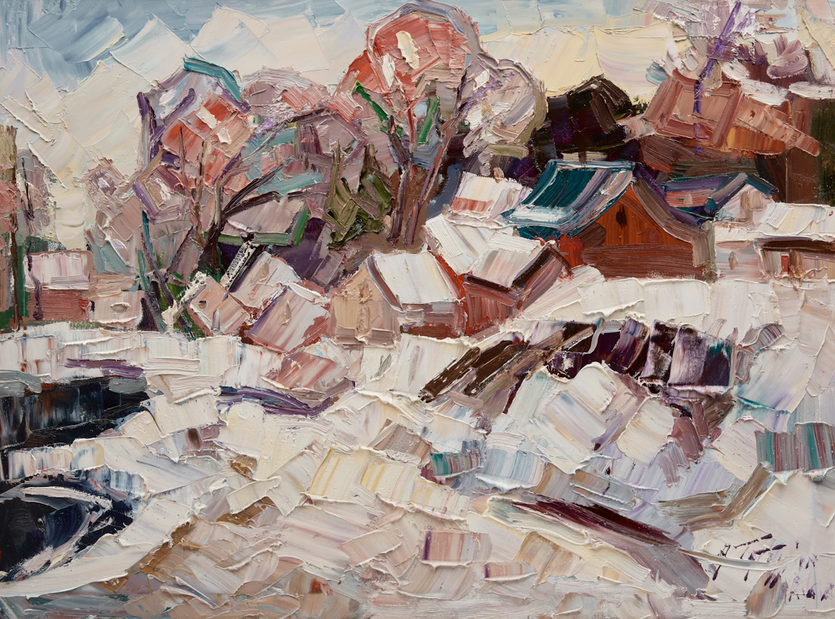 Armand Tatossian, Winter Day, oil on canvas