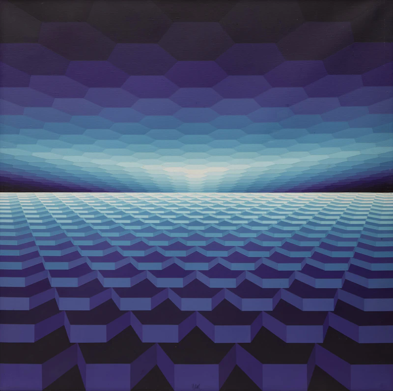 Horizon Structure VV2 by Yvaral (Jean-Pierre Vasarely)