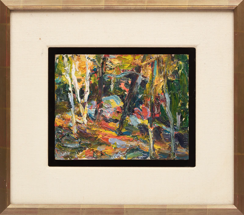 George Paginton, Forest Interior, oil on board, 1975 - view 2