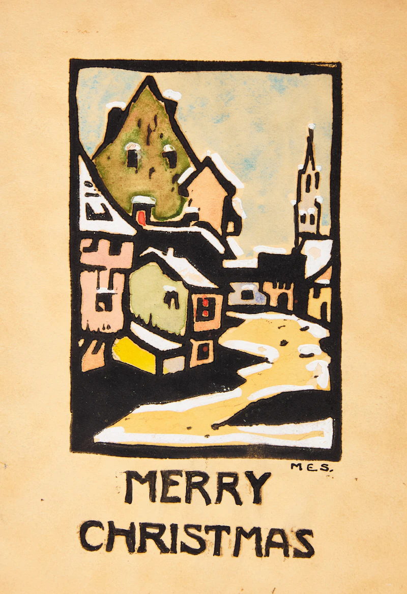 Muriel Stark, Assorted Cards, Prints & Originals, nine prints with hand colouring and two pencil, ink and watercolour drawing - view 2