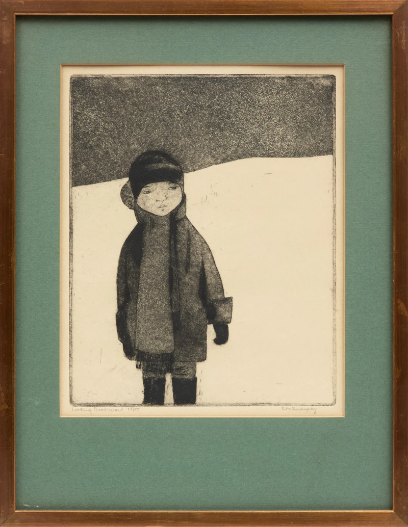 Rita Briansky, Looking Backward, etching - view 2