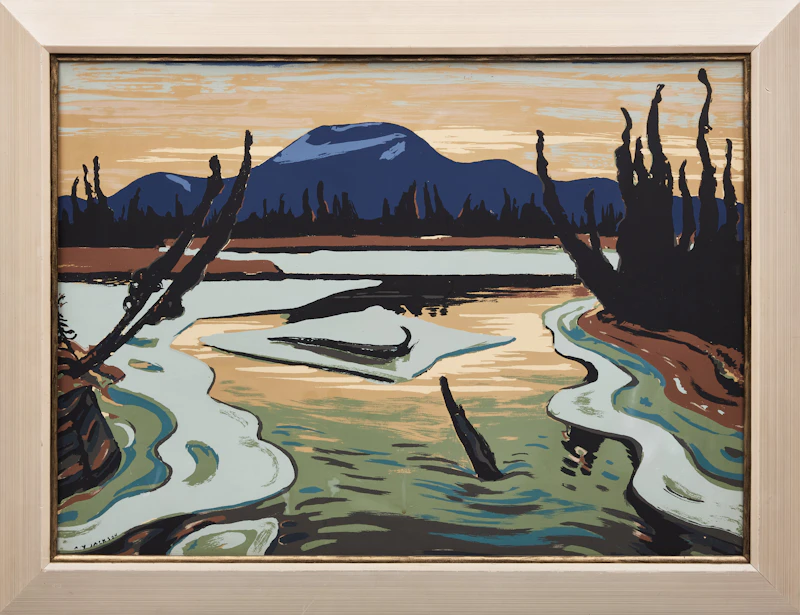 Alexander Young Jackson, Smart River, Alaska Highway, sampson-matthews silkscreen - view 2