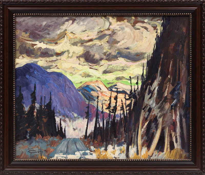 Bruno Côté, En sortant des Monts, oil on canvas, 1979 - view 2
