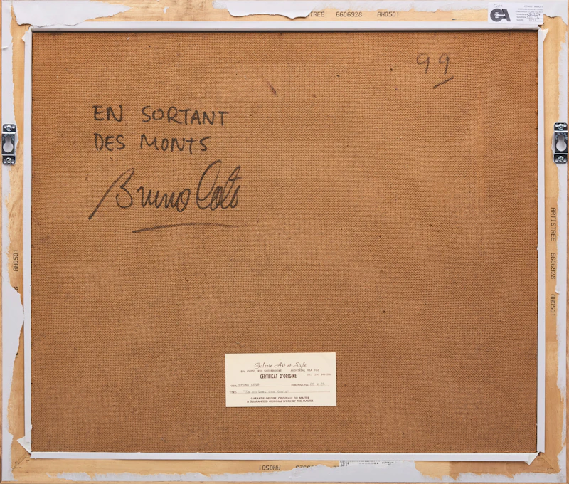 Bruno Côté, En sortant des Monts, oil on canvas, 1979 - view 4