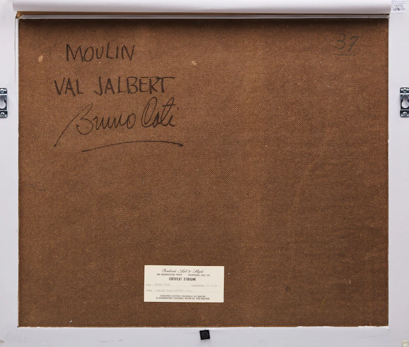 Bruno Côté, Moulin, Val Jalbert, oil on board - view 4