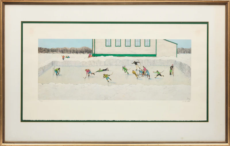 William Kurelek, The Breakaway, photolithograph - view 2