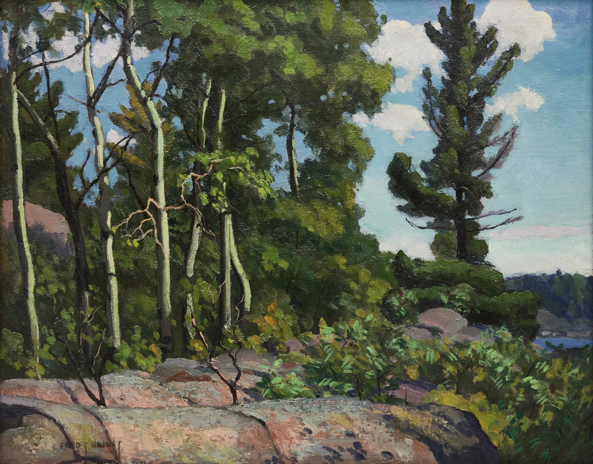 Frederick Stanley Haines, Back of Pig Island, oil on canvas mounted on board