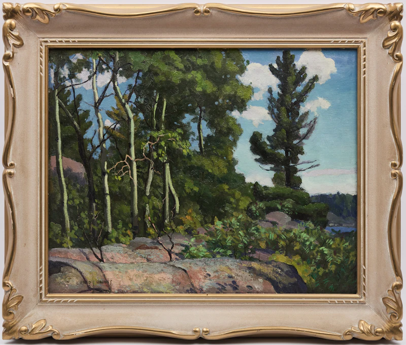 Frederick Stanley Haines, Back of Pig Island, oil on canvas mounted on board - view 2