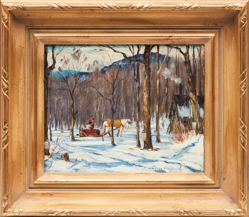 Thomas Hilton Garside, Sugaring Off, oil on canvas - view 2