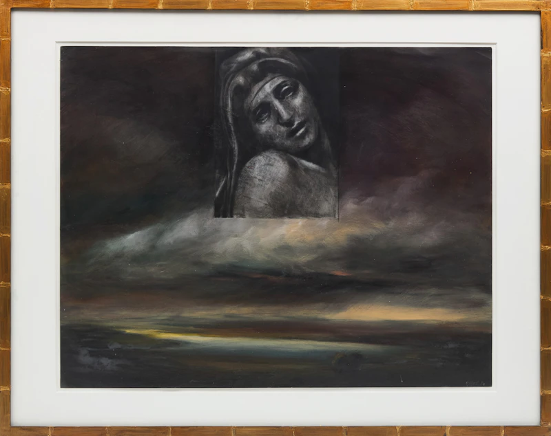 David Bierk, Aurora Study I, oil on paper, 1986 - view 2