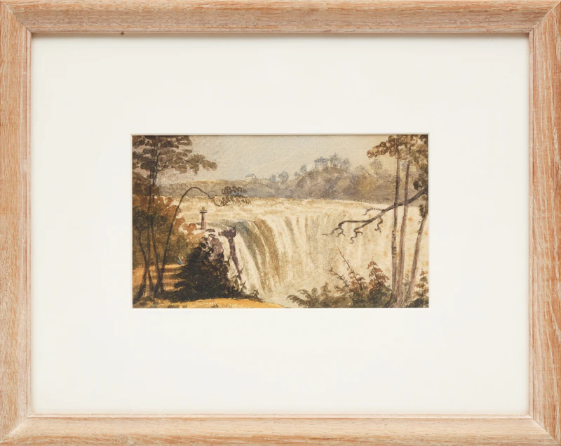 George Russell Dartnell, Part of the Horseshoe Falls, Niagara, From Goat’s Island, watercolour, 1843 - view 2