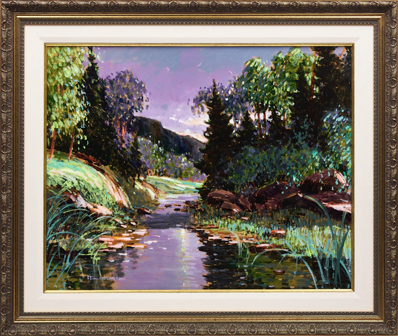 André Bertounesque, Le Rayonnement de l’été, oil on board - view 2