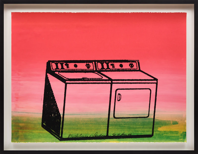 Iain Baxter&, Liberalizing Landscape; Psychological Landscape, two mixed media monotypes - view 3