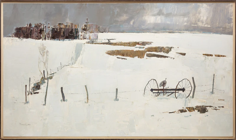 Bruce Le Dain, Quiet Dissolution, oil on board, 1966 - view 2