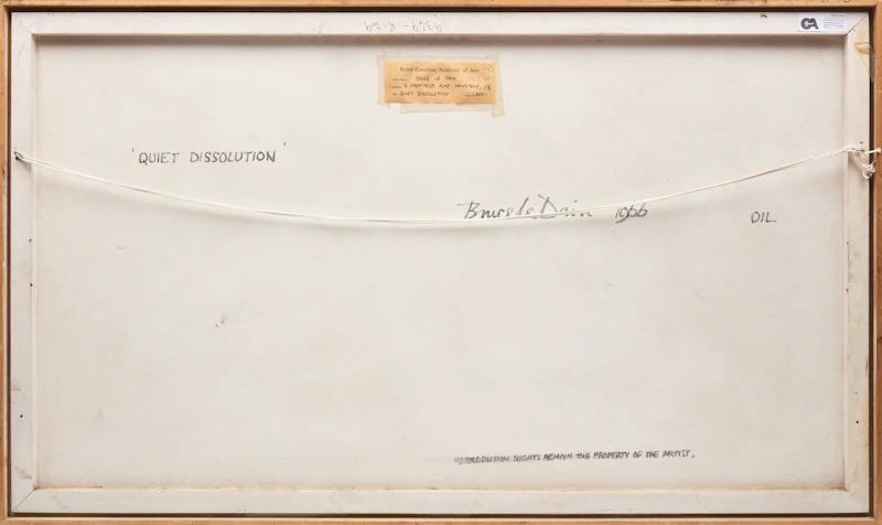 Bruce Le Dain, Quiet Dissolution, oil on board, 1966 - view 3