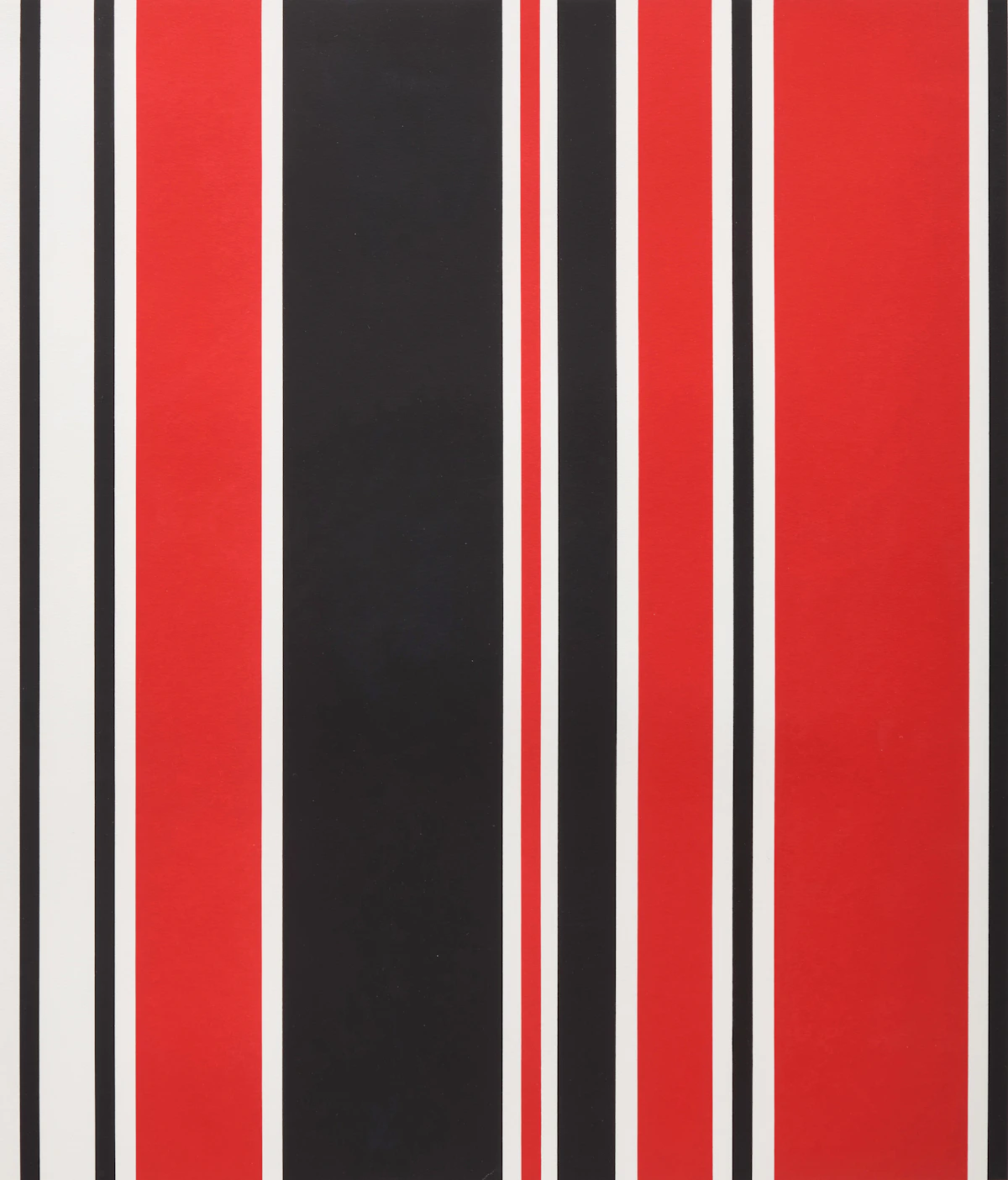 Guido Molinari, Asymétrie rouge et noire, colour serigraph, 1967