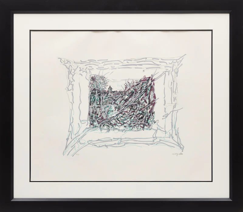 Jean Paul Riopelle, Vu de l'île, colour lithograph, 1985 - view 2