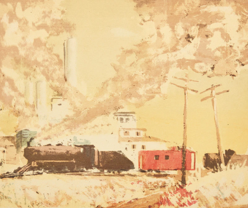 Various Artists, Sundance of the Piegans, Southern Alberta; Jackson's Stable, Mameo, Alberta; Rundle; The Red Caboose, Four serigraphs - view 10