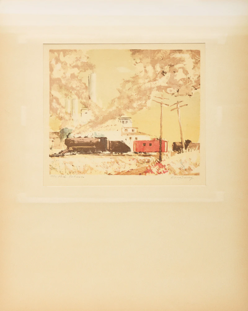 Various Artists, Sundance of the Piegans, Southern Alberta; Jackson's Stable, Mameo, Alberta; Rundle; The Red Caboose, Four serigraphs - view 11