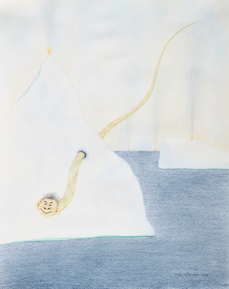 Untitled (Spirit Punching Through Iceberg) by Nick Sikkuark