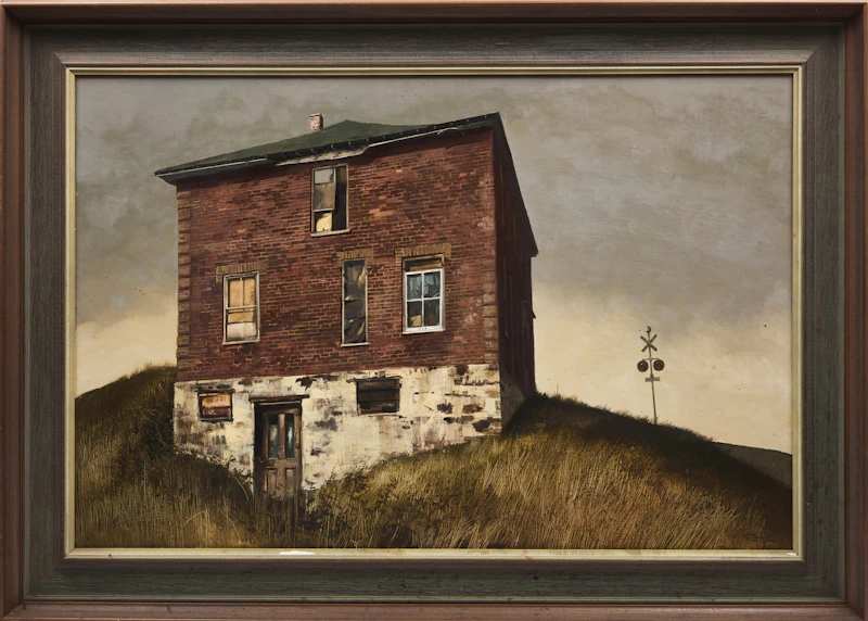 Geoffrey Allan Rock, Ponderosa (The Hotel), oil on board, 1968 - view 3