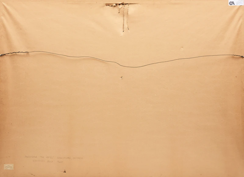 Geoffrey Allan Rock, Ponderosa (The Hotel), oil on board, 1968 - view 4