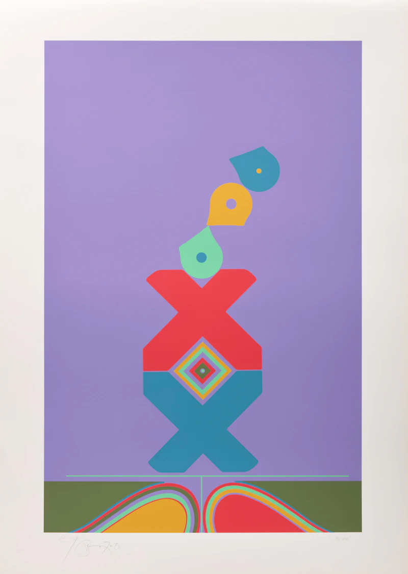Harold Barling Town, The Candy Juggler, colour serigraph, 1970 - view 2