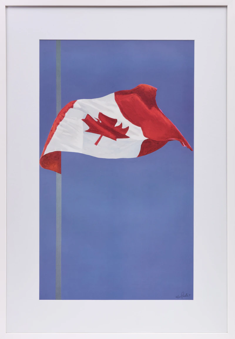 Charles Pachter, Canadian Flag, lithograph in colours, 1981 - view 2