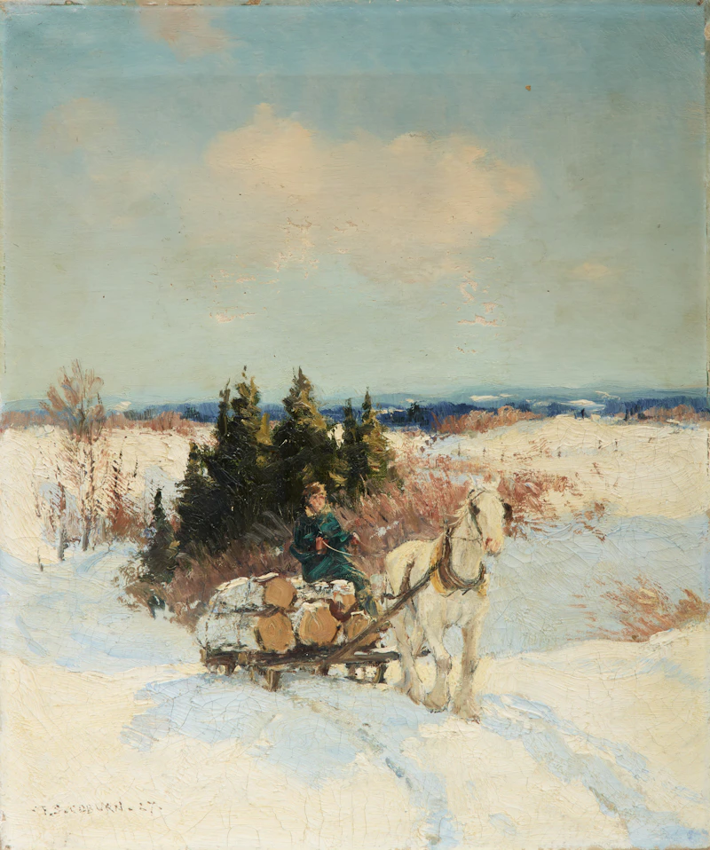 Untitled, Horse and Sleigh by Frederick Simpson Coburn