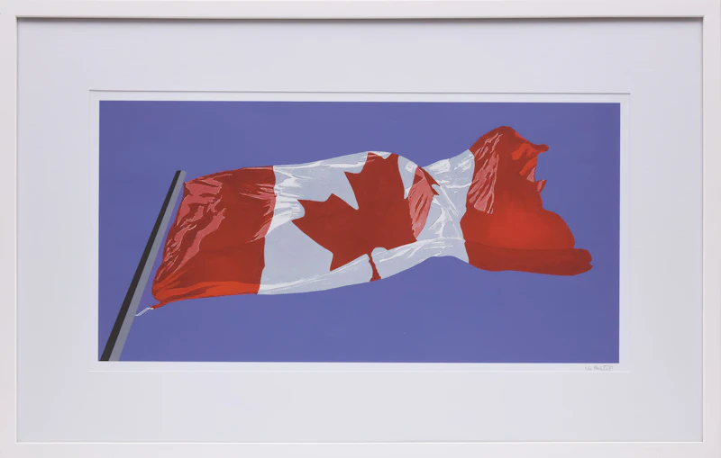 Charles Pachter, Canadian Flag, giclee - view 2