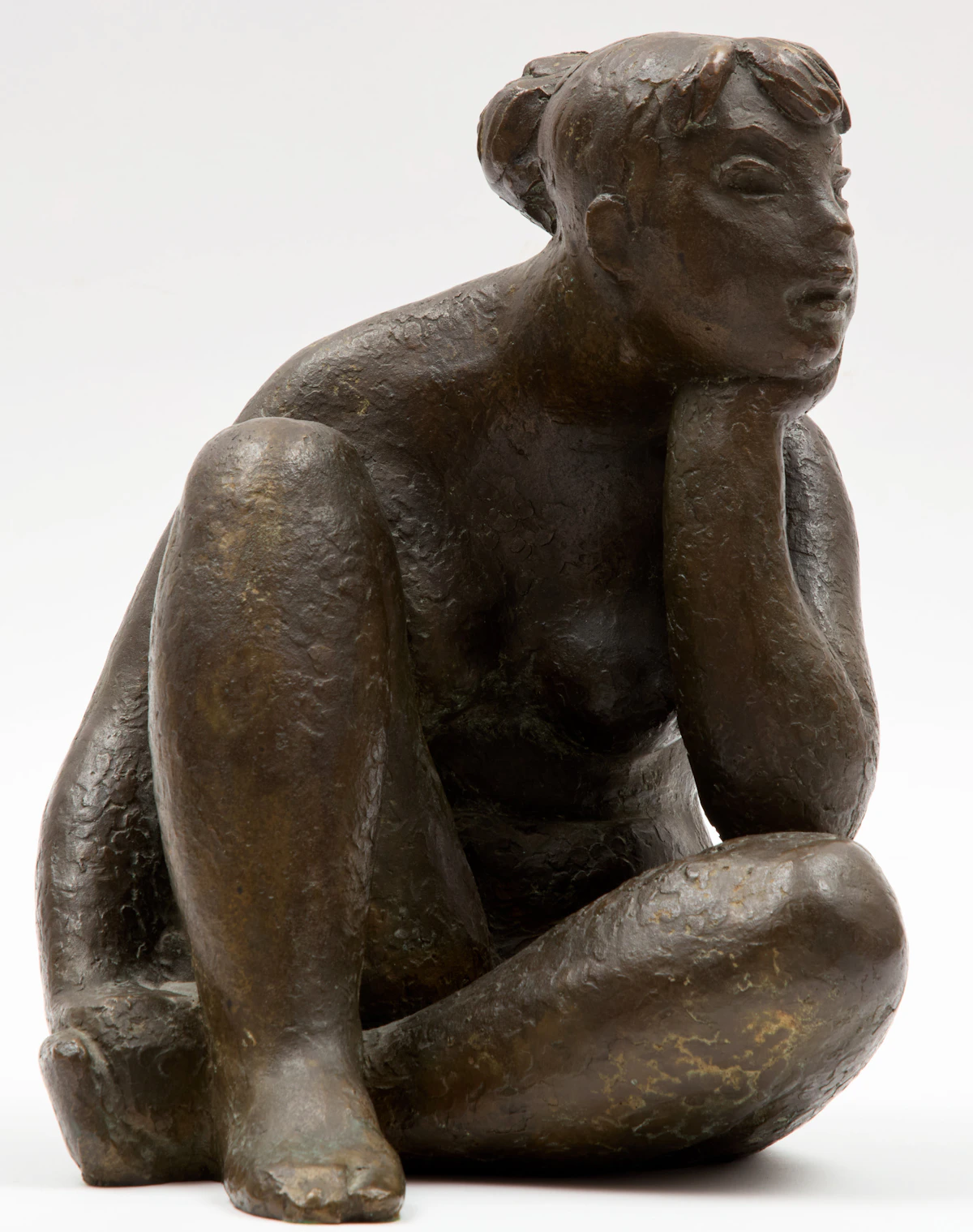 Leo Mol, Seated Female Nude, 1973, bronze