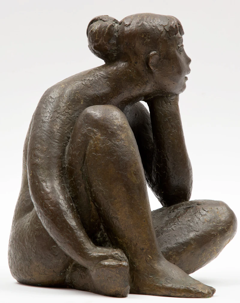 Leo Mol, Seated Female Nude, 1973, bronze - view 2