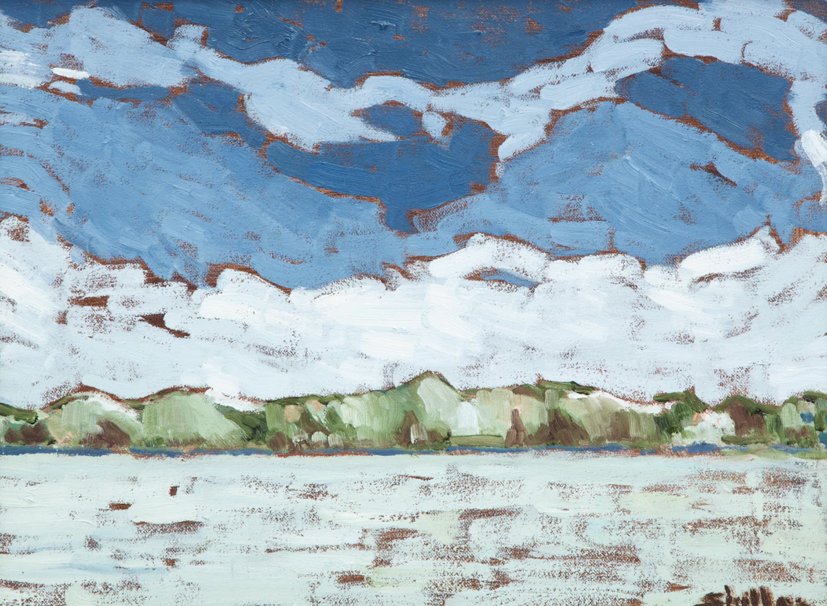 Bewabon Shilling, Lake Couchiching #1, oil on canvas