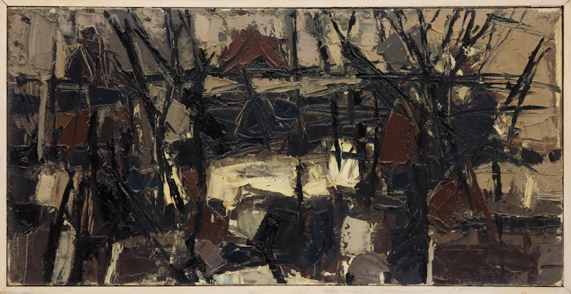 Suzanne Bergeron, Untitled Abstraction, oil on canvas - view 2