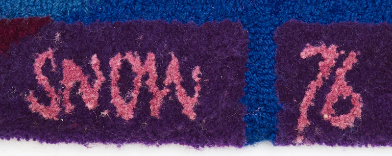 Michael James Aleck Snow, Untitled, acrylic fibre tapestry, 1976 - view 2