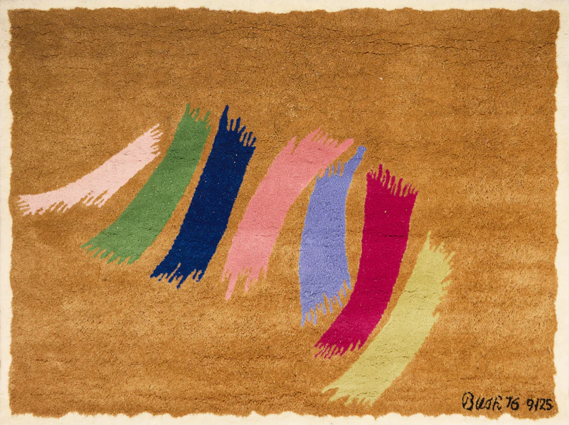 Jack Hamilton Bush, Untitled, acrylic fibre tapestry, 1976 - view 1