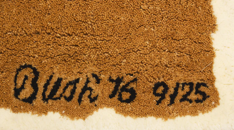 Jack Hamilton Bush, Untitled, acrylic fibre tapestry, 1976 - view 2
