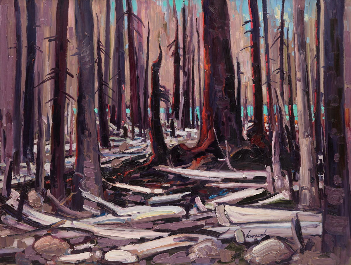 Bruno Côté, Terrible Beauty, oil on board