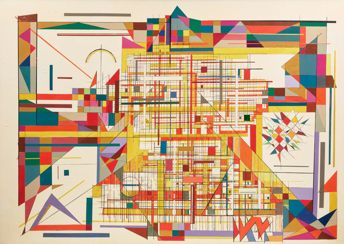 Allan Lorne Hecker, Vast Array of Colour, acrylic on canvas, 2024